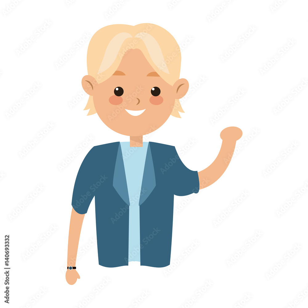 happy boy cartoon icon over white background. colorful design. vector illustration happy boy cartoon icon over white background. colorful design. vector illustration