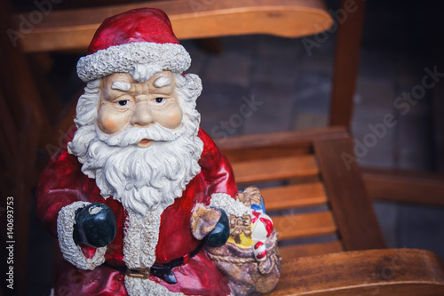 Christmas figurines.Santa photo