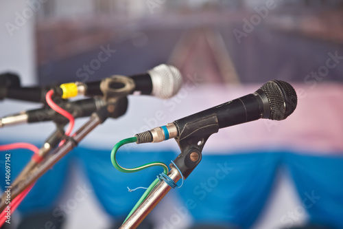 Microphone on stage.