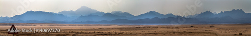 The desert and mountains