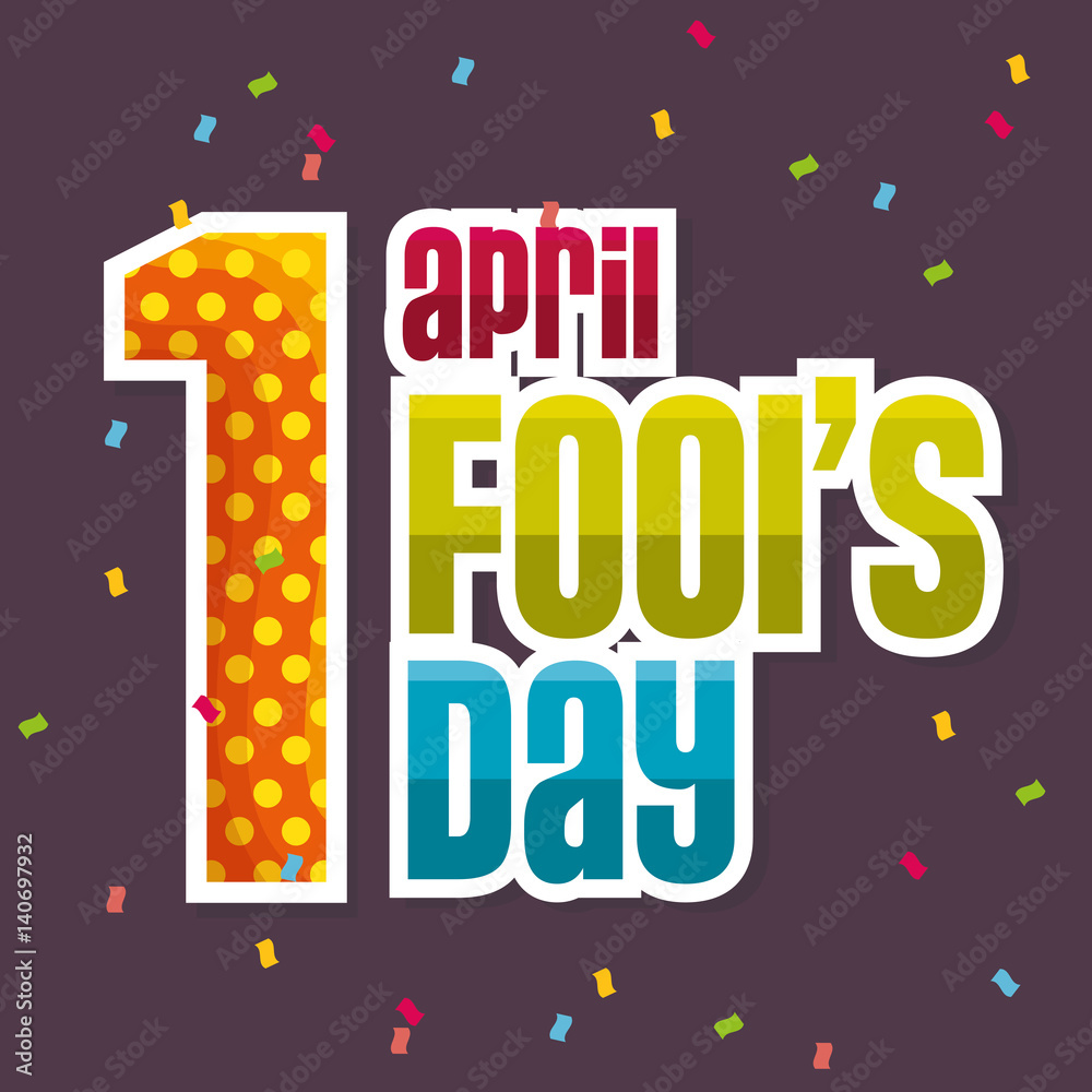 april fools day celebration card vector illustration design april fools day celebration card vector illustration design