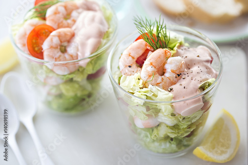 Prawn cocktail with cherry tomatoes