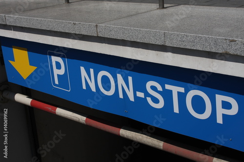Nonstop All Day Open Parking Sign