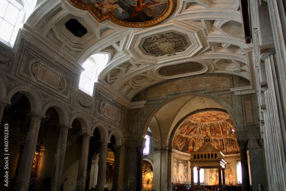 Nave of San Pietro in Vincoli, Rome, Italy