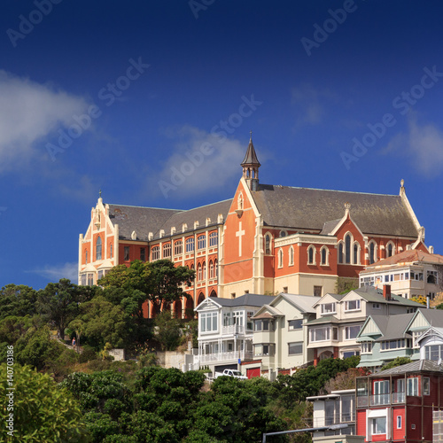 Old Church landmark. Location  Mt Victoria  New Zealand  capital city Wellington  North Island