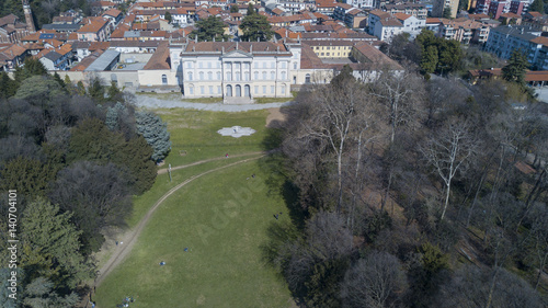 Villa Cusani Tittoni Traversi, vista panoramica, vista aerea, Desio, Monza e Brianza, Milano, Italia photo