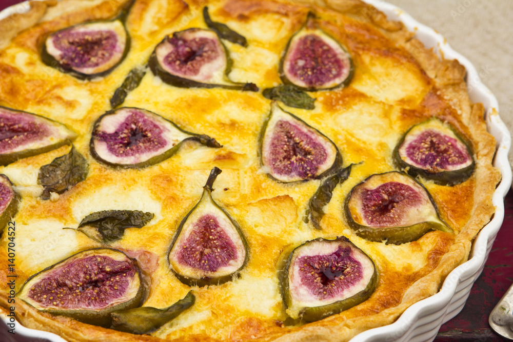 Fig goats cheese tart Fig goats cheese tart