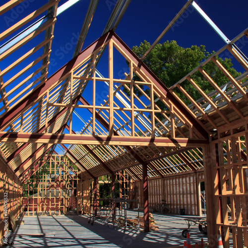 wooden frame house building structure - New Zealand