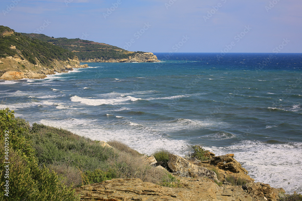 athos greece mounastery sea