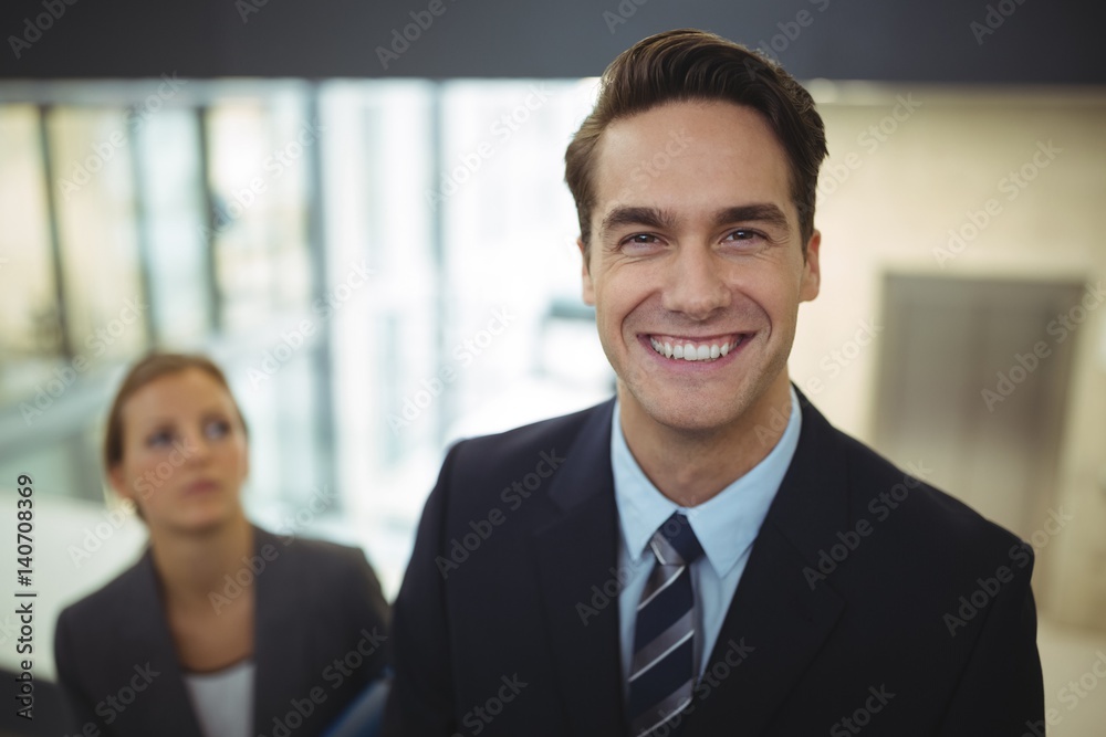 Portrait of smiling businessman