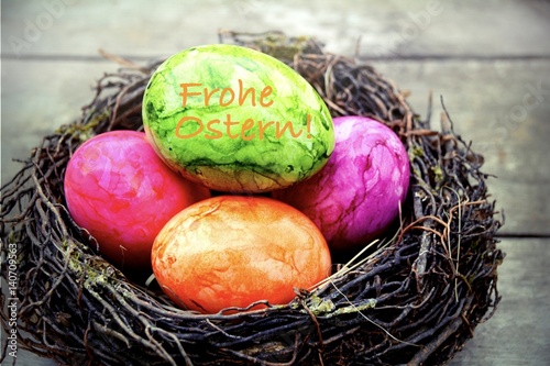 Frohe Ostern - Osternest mi...