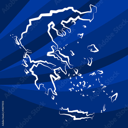 Mapa Grecji - kontury