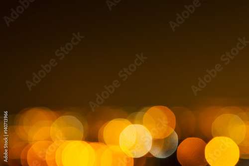 Yellow and orange lights,out of focus