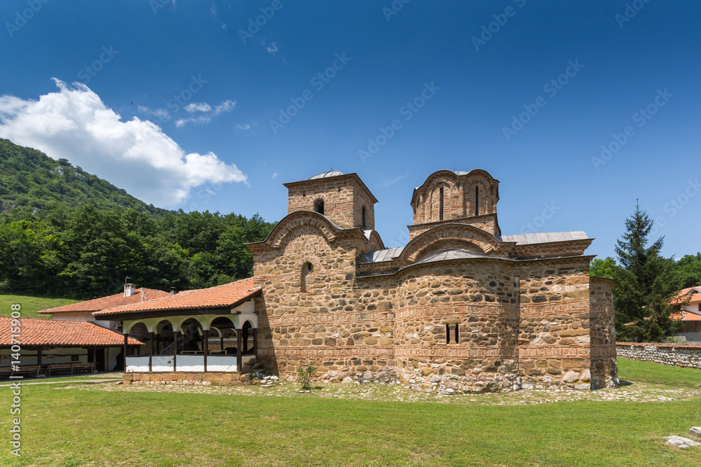 Fototapeta premium Amazing view of medieval Poganovo Monastery of St. John the Theologian, Serbia