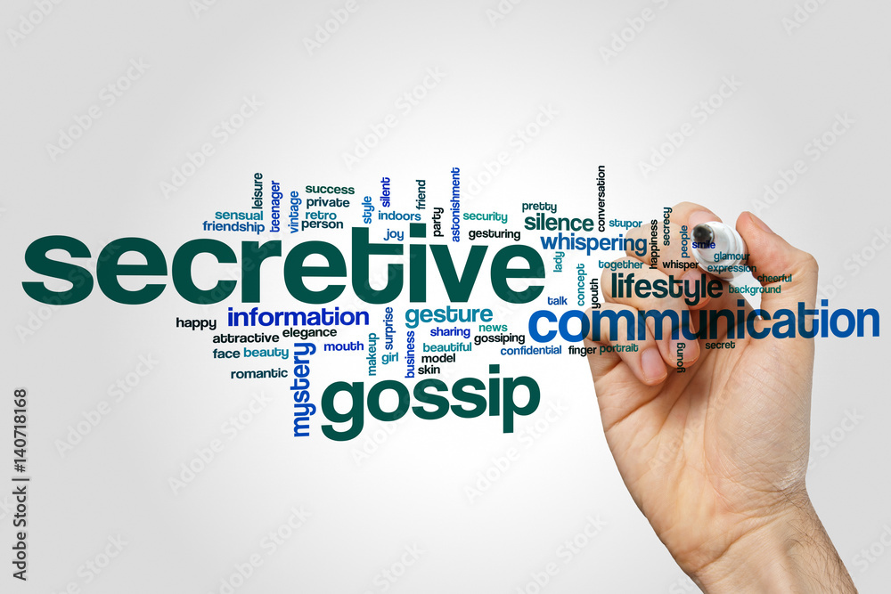 Secretive word cloud Secretive word cloud