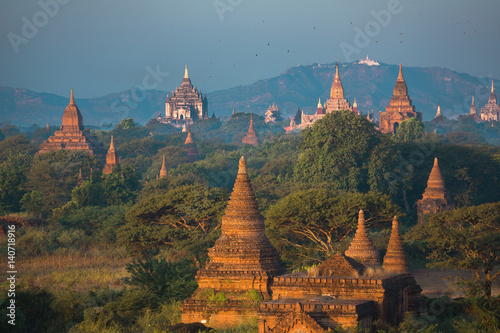 Bagan temples at dawn - Myanmar