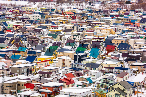 Asahikawa, Japan Town Cityscape photo