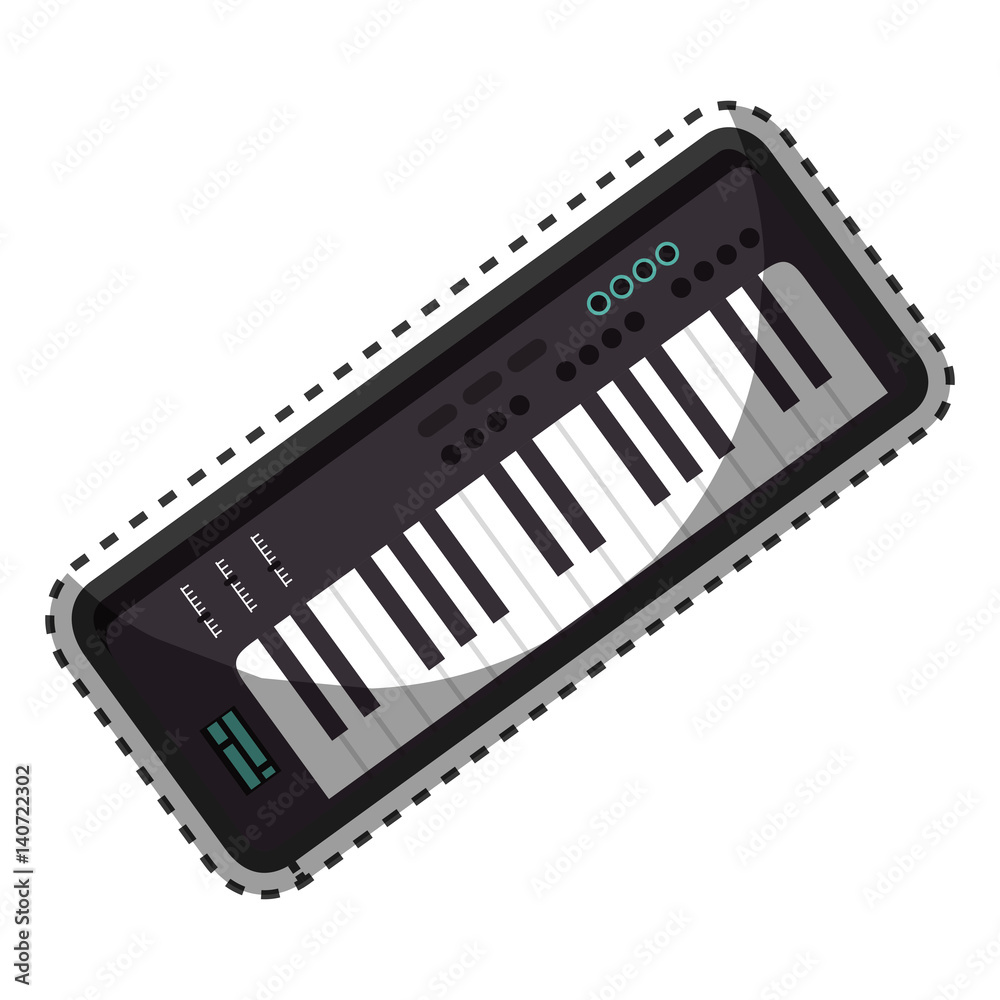 synthesizer audio device icon vector illustration design synthesizer audio device icon vector illustration design