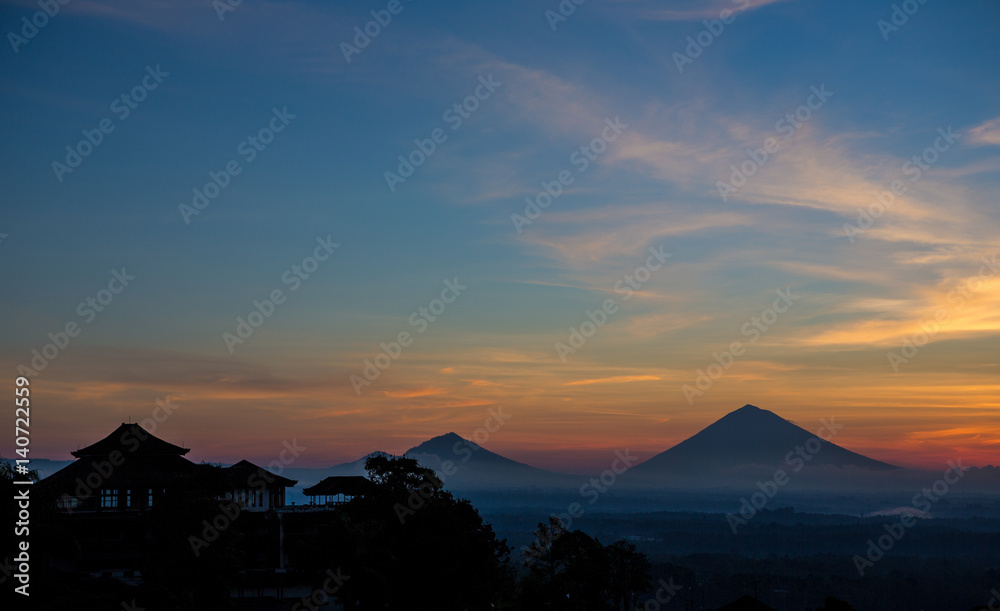 Mount Batur at sunrise - Bali, Indonesia