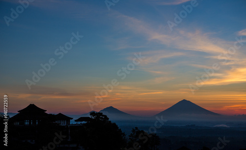 Mount Batur at sunrise - Bali  Indonesia