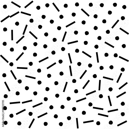 Abstract geometric pattern in retro memphis style.