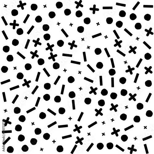 Abstract geometric pattern in retro memphis style.