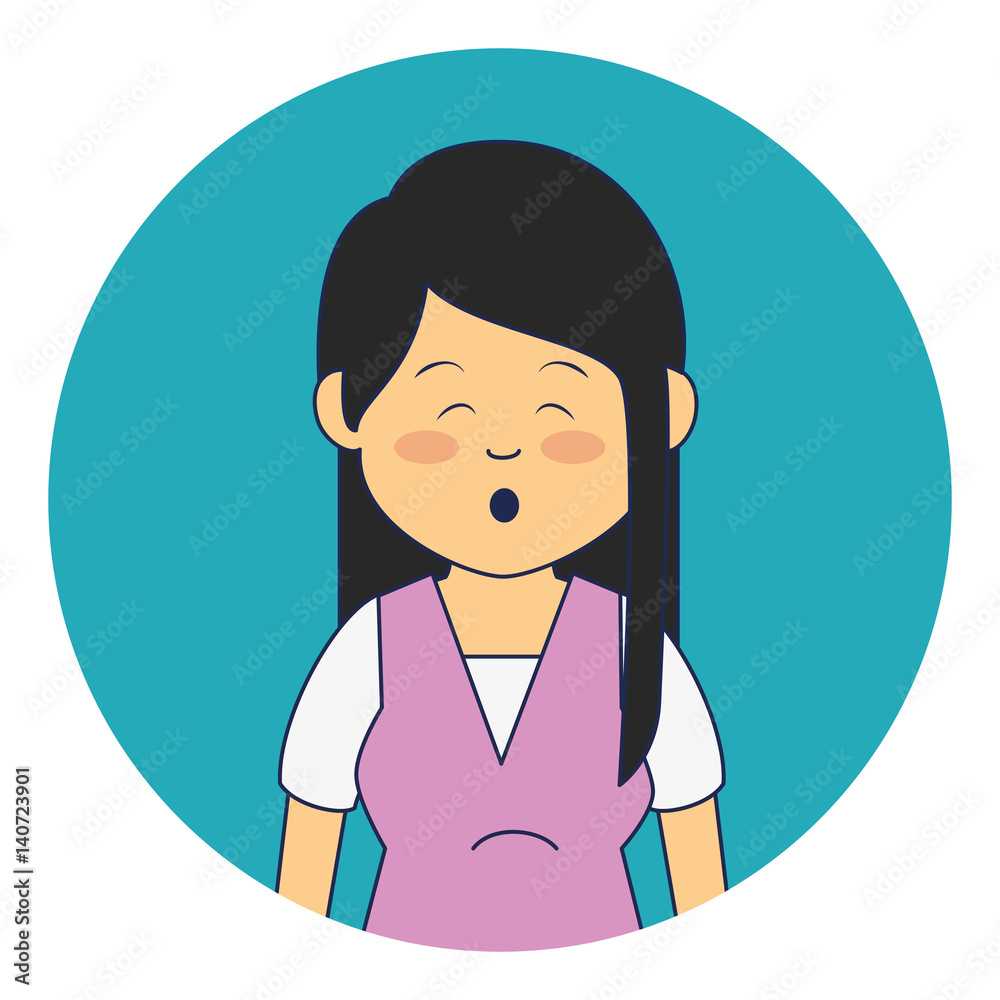 asian cute woman ethnicity character vector illustration design asian cute woman ethnicity character vector illustration design