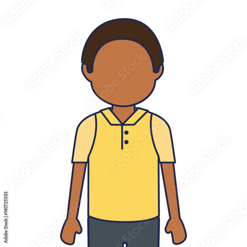 african man ethnicity avatar character vector illustration design