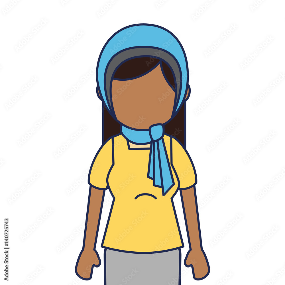 muslim cute woman ethnicity character vector illustration design muslim cute woman ethnicity character vector illustration design