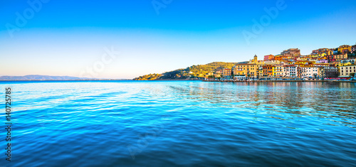 Foto Porto Santo Stefano panoramic view of seafront