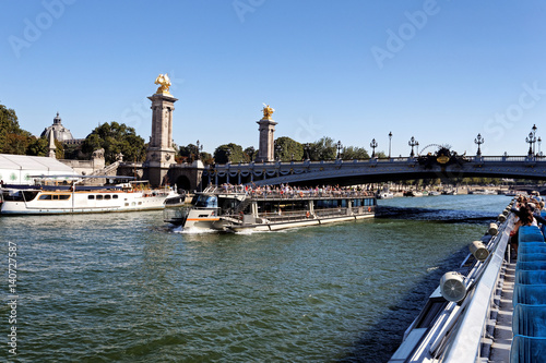 A Boat Cruise on the River Seine in Paris France © Leon C Salcedo