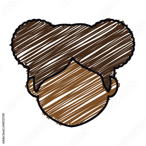 african cute woman ethnicity character vector illustration design