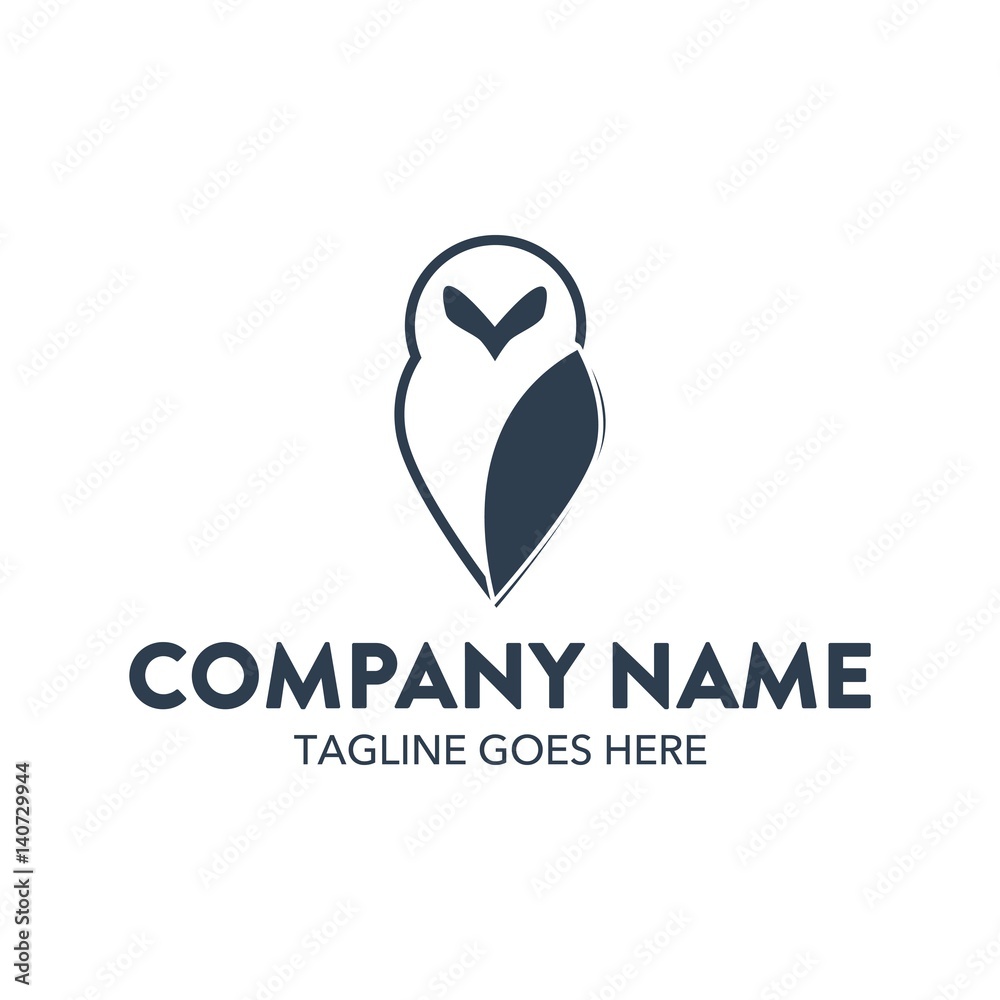 Fototapeta premium Owl Unique Logo