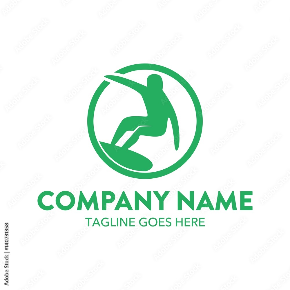 Surfing Logo Template Surfing Logo Template