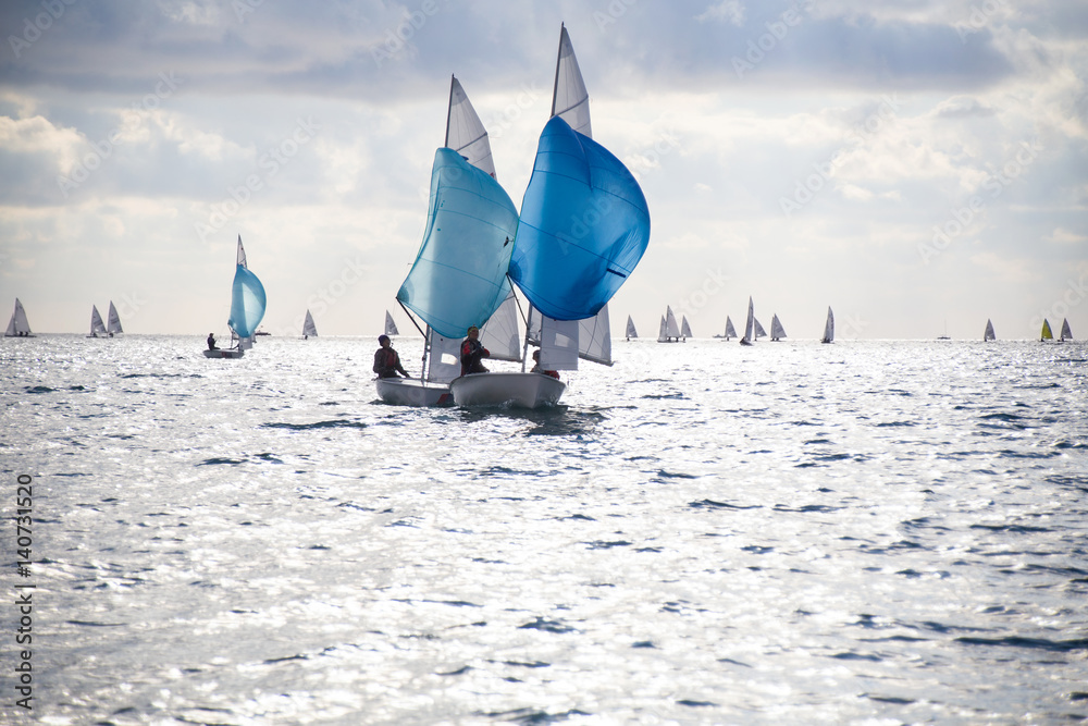 sailing Regatta on sea