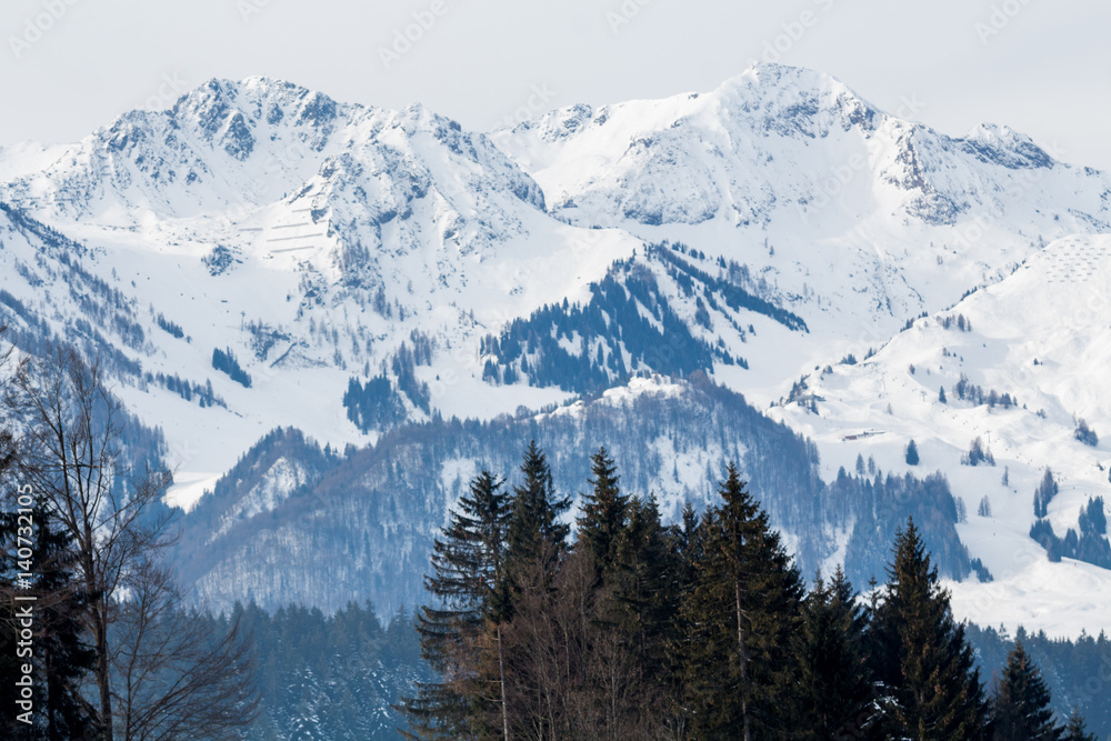 Snowy peaks in Austria