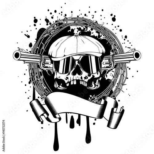gangster with revolvers