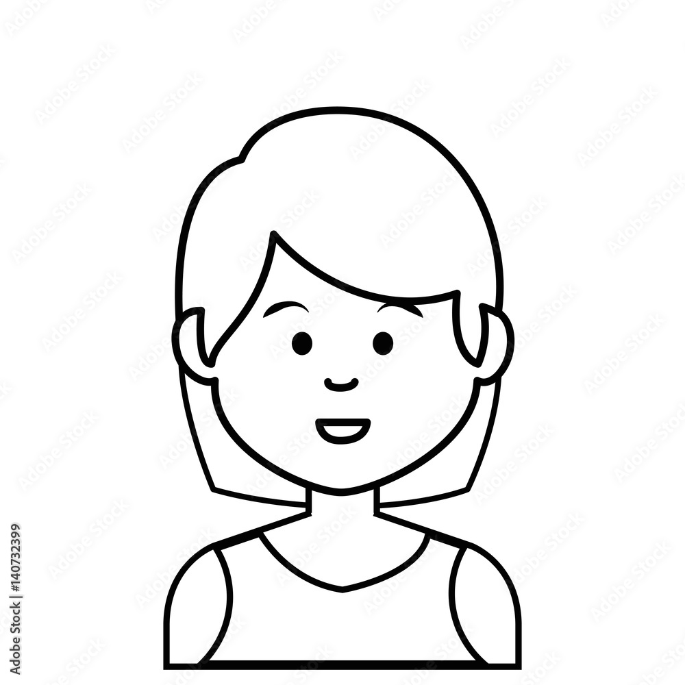 cute businesswoman avatar character vector illustration design