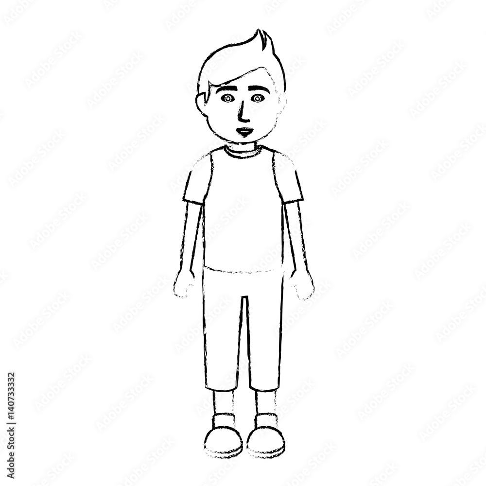 young man avatar character vector illustration design young man avatar character vector illustration design