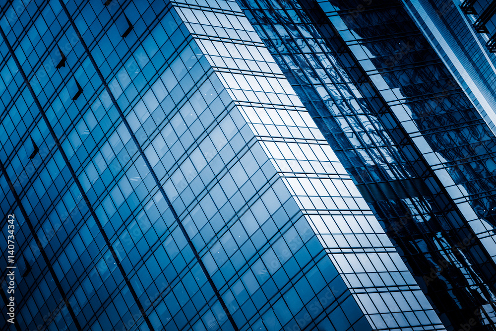 detail shot of modern architecture facade,business concepts,in city of China.