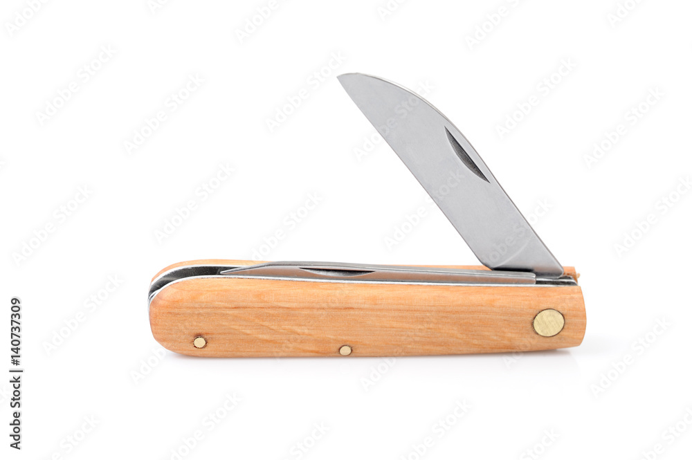 Εκτύπωση καμβά Penknife isolated on white background.