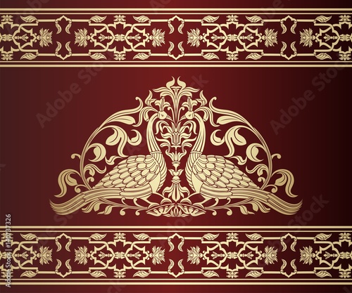 Wallpaper Mural peacocks, feathers ,wedding card design, royal India Torontodigital.ca
