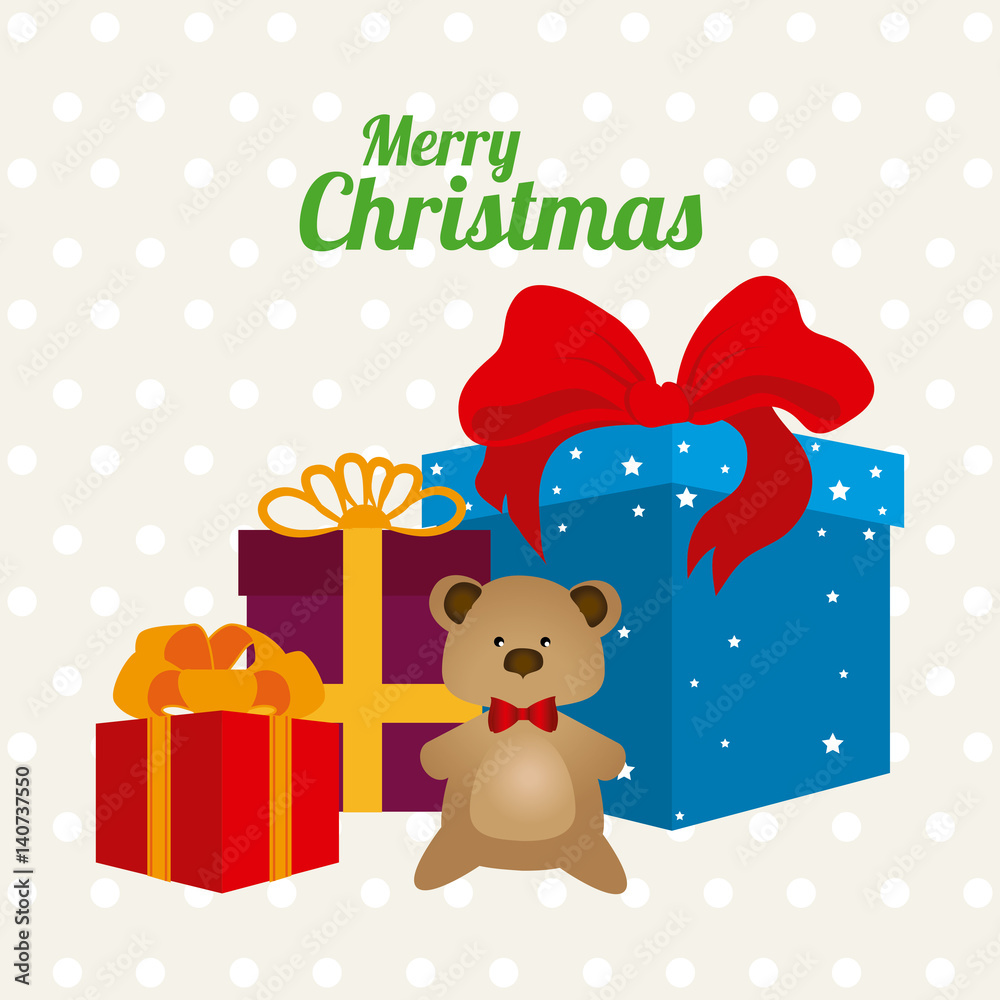Merry christmas design over white background, vector illustration Merry christmas design over white background, vector illustration