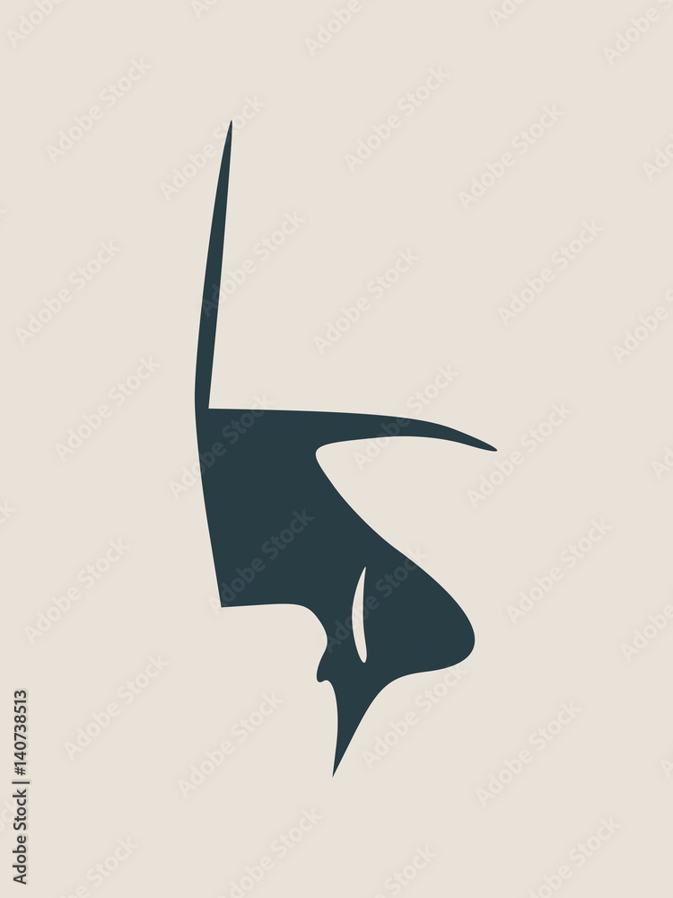 Isolated black and white beautiful female eye. Vector illustration. Side view Isolated black and white beautiful female eye. Vector illustration. Side view