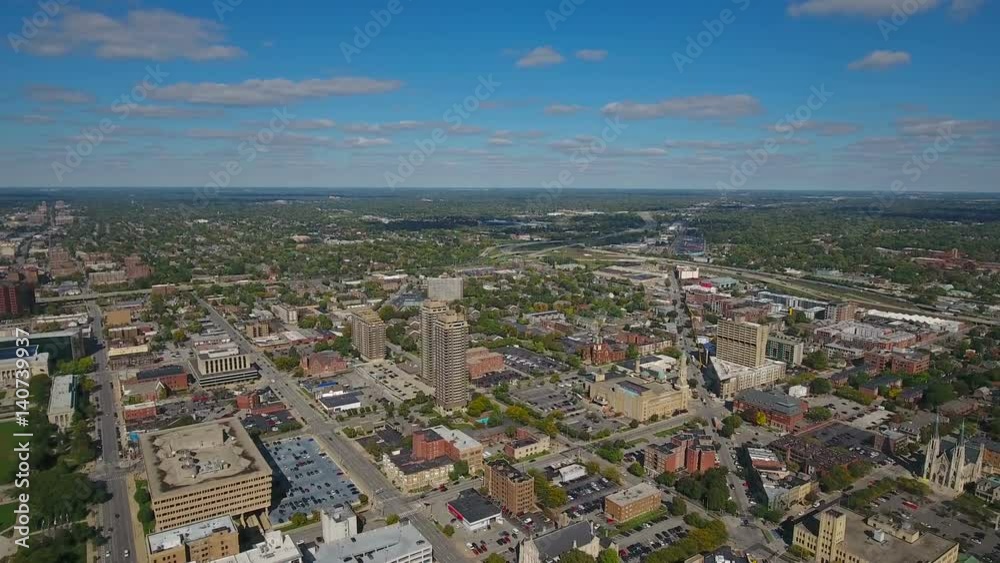 Aerial Indiana Indianapolis September 2016 4K Aerial Indiana Indianapolis September 2016 4K