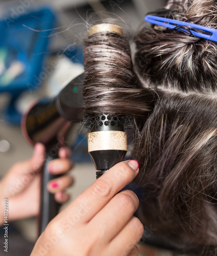 Styling female hair dryer