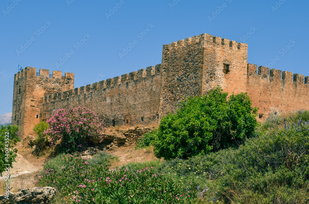 Frangokastello, the Venetian fortress located on the south coast of the prefecture of Chania