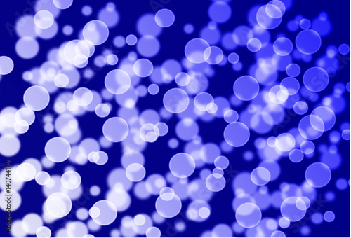 Abstract blue bokeh, Christmas and new year theme background