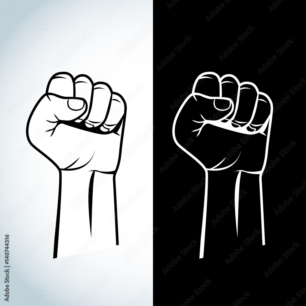 Protest, rebel vector revolution poster. Human clenched fist illustration. Isolated vector logo illustration. Protest, rebel vector revolution poster. Human clenched fist illustration. Isolated vector logo illustration.
