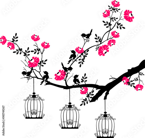 tree with birds